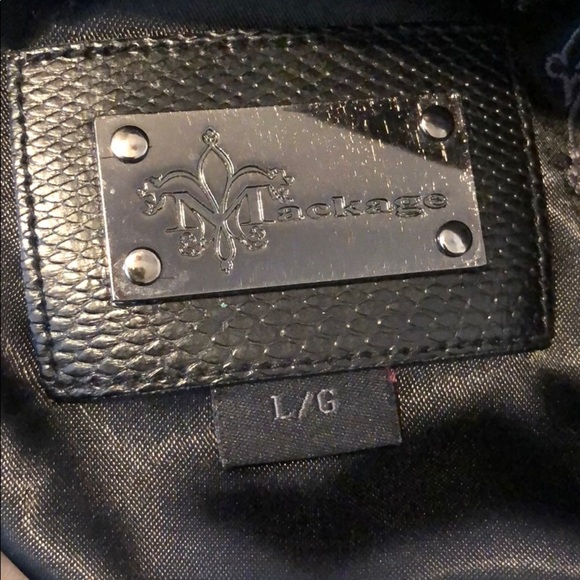 Mackage leather motorcycle distressed jacket L - Picture 8 of 8